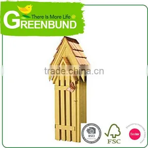 Bee Hive Metal Roof Insect House Wooden Hotel Wild Life Care thumbnail-4