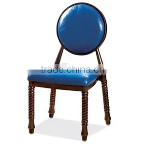 Quality European Antique Metal Upholstered Dining Chair QL-T851 thumbnail-2