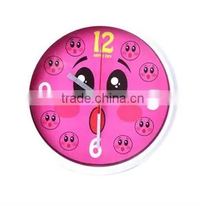 Creative Circle Cute Face Digital Clock thumbnail-1