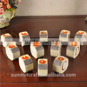 Resin Letter Candle Holders Party Decoration Decorations Wedding thumbnail-3