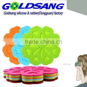 Colorful Silicone Coffer Cup Mat Table Mat Can Print Logo thumbnail-1