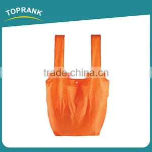 Toprank Reusable Polyester Folding Shopping Bag Supermarket Expandable Fruit Shopping Bag Foldable Tote Bag With Plastic Buckle thumbnail-2