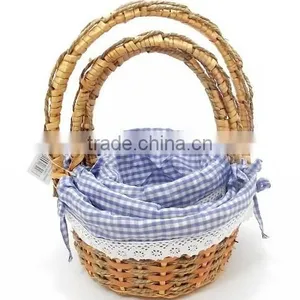 East Flower Basket Cheap Hand Weave Empty Gift Basket thumbnail-3