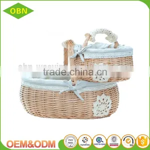 Custom Size Wicker Basket Toronto Wedding Gift Fruit Basket Decoration thumbnail-1