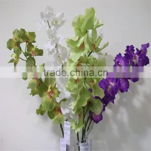 SJ20170047 China Wholesale Factory Price Silk Flowers for Indoor Decoration Cheap Plastic Artificial Orchid thumbnail-1