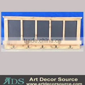 Distressed Wood Wall Hangers With Blackboard thumbnail-1