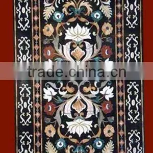 Marble Inlay Dining Table Top, Pietra Dura Inlay Table Top thumbnail-1
