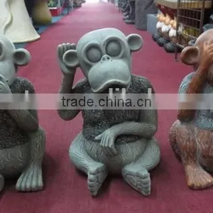 Home & Garden Decor Fiberglass Monkey Statue thumbnail-2