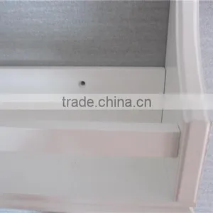 White Modern Bedroom Furniture Wooden Wall Shelf thumbnail-2