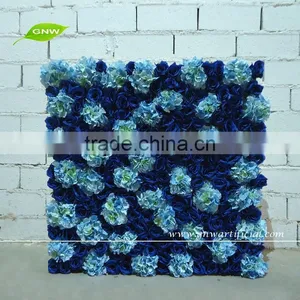 GNW FLW1508-10 Artificial Plastic Blue Rose Flower Type Wall Used in Wedding Background Wall thumbnail-1
