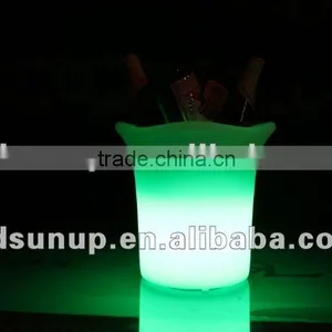 PE Material Rotational Moulding Plastic Modern LED Bar Small Ice Bucket thumbnail-1