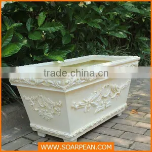 Latest Outdoor Decorative Fiberglass Giant Flower Pot thumbnail-5