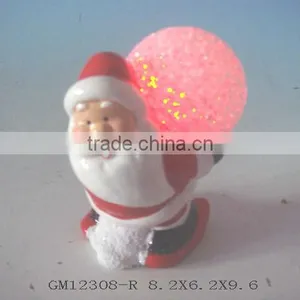 Ceramic Lighted Santa thumbnail-1