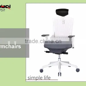 Comfortable Executive Chair With Headrest, Movable Black Ergonomic Office Chair thumbnail-2