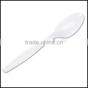 Plastic 6 Inch Picnic Spoons Heavy Duty Weight White Teaspoons,custom Plastic Spoons Manfuacturer thumbnail-1