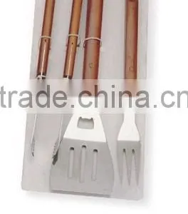 Heat Insulation Energy Saving 3 Barbecue Tools Set In Paper Cardboard thumbnail-1