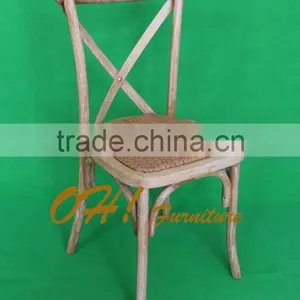 Modern Wooden Rattan Seat Cushion Wood Dining Chair thumbnail-2