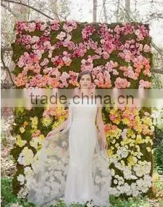 Factory Price Hot Products Artificial Flower Wall in Weeding or Stage for Decoration thumbnail-4