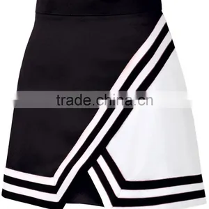 Womens Double-Knit Panel A-Line Cheerleading Uniform Skirt Custom Cheap Wholesale Cheerleading Uniforms thumbnail-4