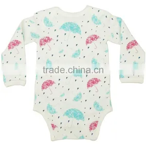 Organic 2017 High Quality Newborn Baby Bodysuits With Cute Baby Clothes for Nightsuit and 100% Soft Babys Romper thumbnail-2