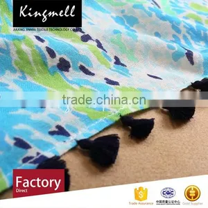 Custom Design Digital Print Silk&Cashmere Scarf for Female thumbnail-4