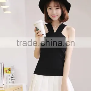Wholesale Women Tank Tops Sexy Unique T-shirt Vest New Design Girls Sexy Tops thumbnail-2