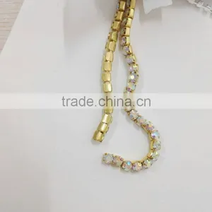 Shiny Copper Golden Silver Base Cupchain Fashion Crystal Elements thumbnail-1