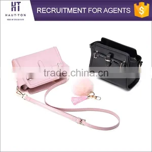 HAUTTON Brand Stock Women Genuine Split Cow Leather Messenger Bags Hot Sale Fashion Sling Shoulder Bag For Girls thumbnail-1