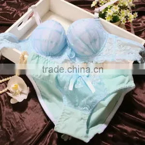Sexy Hot Push up Underwire Transparent Lace Bra thumbnail-1