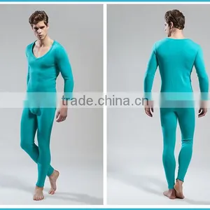 Lower V-Neck Winter Heated Thermal Underwear Polartec Fleece Polypropylene Young Men Baselayer Underwear thumbnail-5