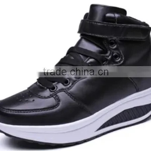 High Cut Swing Shoes Wedge Fashion Walking Shoe Low MOQ Bulk Wholesale for Lady thumbnail-3