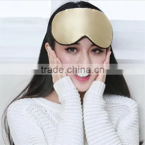 Custom Made Double Layer Solid Color Plush Silk Eye Mask, Silk Shading Sleeping Eye Mask thumbnail-5