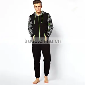 PA0042A Print Sleeve Adult Onesie Jumpsuit Pyjamas thumbnail-1