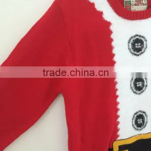 Unisex Long Batwing Sleeve Knitted Sweater Christmas Jumper Knitwear For Autumn Winter thumbnail-6