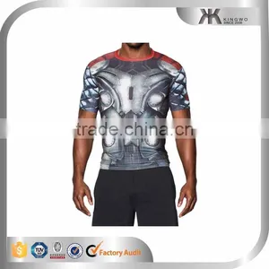 Dye Sublimation Over All Tshirt Printing Superman Print T-shirt for Men thumbnail-2