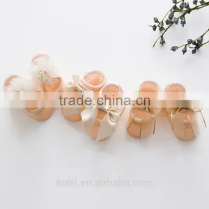 2017 New Design Spring Baby Socks Cotton Lace Stocking Flowers Bow Socks Floor Socks Anti-pilling Anti-skid thumbnail-6