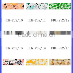 Wholesale Fancy Newborn Baby Gift Floral Pattern Cotton Bow Hair Headband Accessories For Baby thumbnail-2