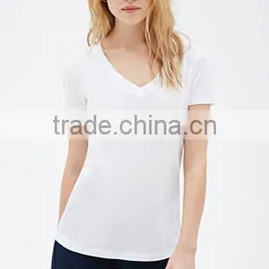 Custom China Make Women's Modal Plain T-shirt thumbnail-3