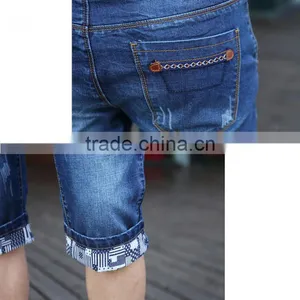 Short Pants Slim Straight Leg Design Men Jeans thumbnail-5