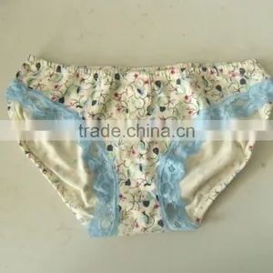 OEM New Design Ladies' 100% Merino Wool Thermal, Young Girl, Lace Band, Seamless, Printed, Customized, Panties, Lady Lingries thumbnail-3