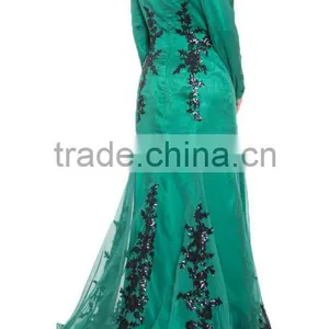 Baju-kurung-and-baju-melayu Long Sleeve Evening Dress for Muslim Long Sleeve Abaya Style Muslim Women Long Dress thumbnail-2