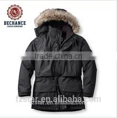 Men North Winter Nylon Shell Face Parka,jacket With Hood and Faux Fur TrimTD725 thumbnail-1