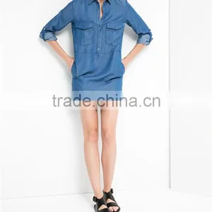 Tencel Long Blouses thumbnail-1