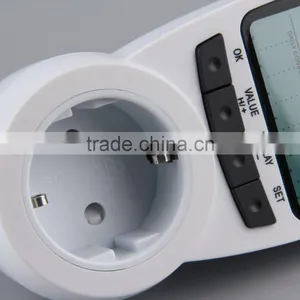 TS-1500 Electronic Energy Meter LCD Energy Monitor Plug-in Electricity Meter for EU Plug Monitor thumbnail-4