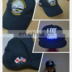 Colorful Lighting Up Baseball Caps With Battery to Light up Your Passion thumbnail-2