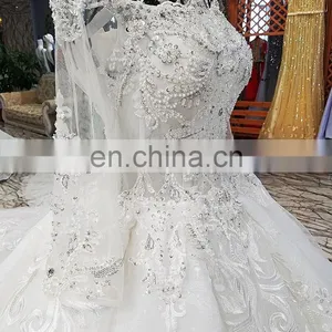 LS00371-1 Long Sleeves White Plus Size Designer Bridal Dresses in Karachi Gowns Wedding Dresses thumbnail-5