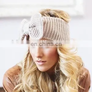 Knit Big Bow Winter Hairband thumbnail-2