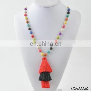 Latest Design Beads Necklace Fringe Necklace thumbnail-1