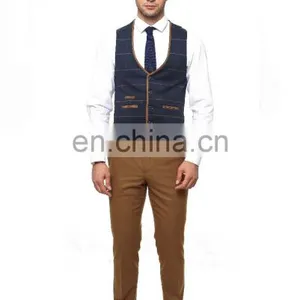 Two Buttons Slim Fit Men Suit (3 Pieces) thumbnail-5