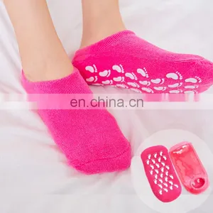 OEM Ultra-Soft Moisturizing Gel Socks Oil Infused Spa Socks thumbnail-1